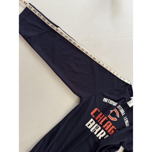 NFL TEAM APPAREL CHICAGO BEARS Youth XXL 18 Pullover Long Sleeve Shirt Navy - Picture 6 of 8